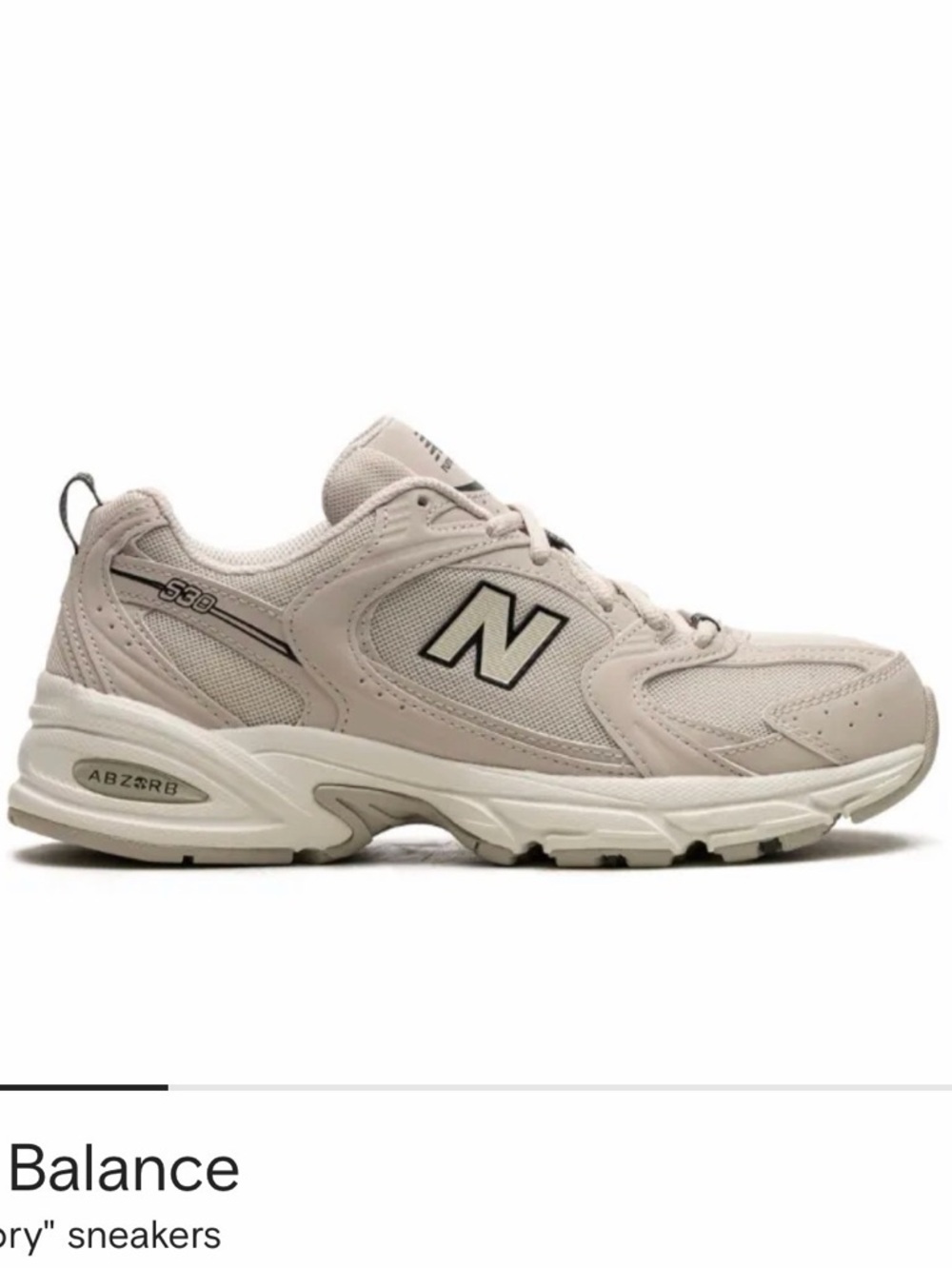 New Balance 530 Trainer in Ivory